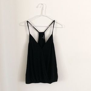 Express Black Wrap Camisole Racerback Top (M)